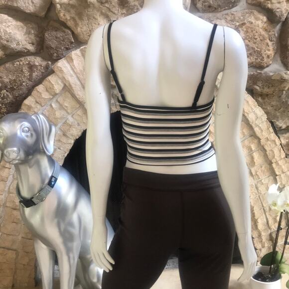 SHEIN Black Gray Cropped Tank Top Women's Size Medium - Picture 3 of 6